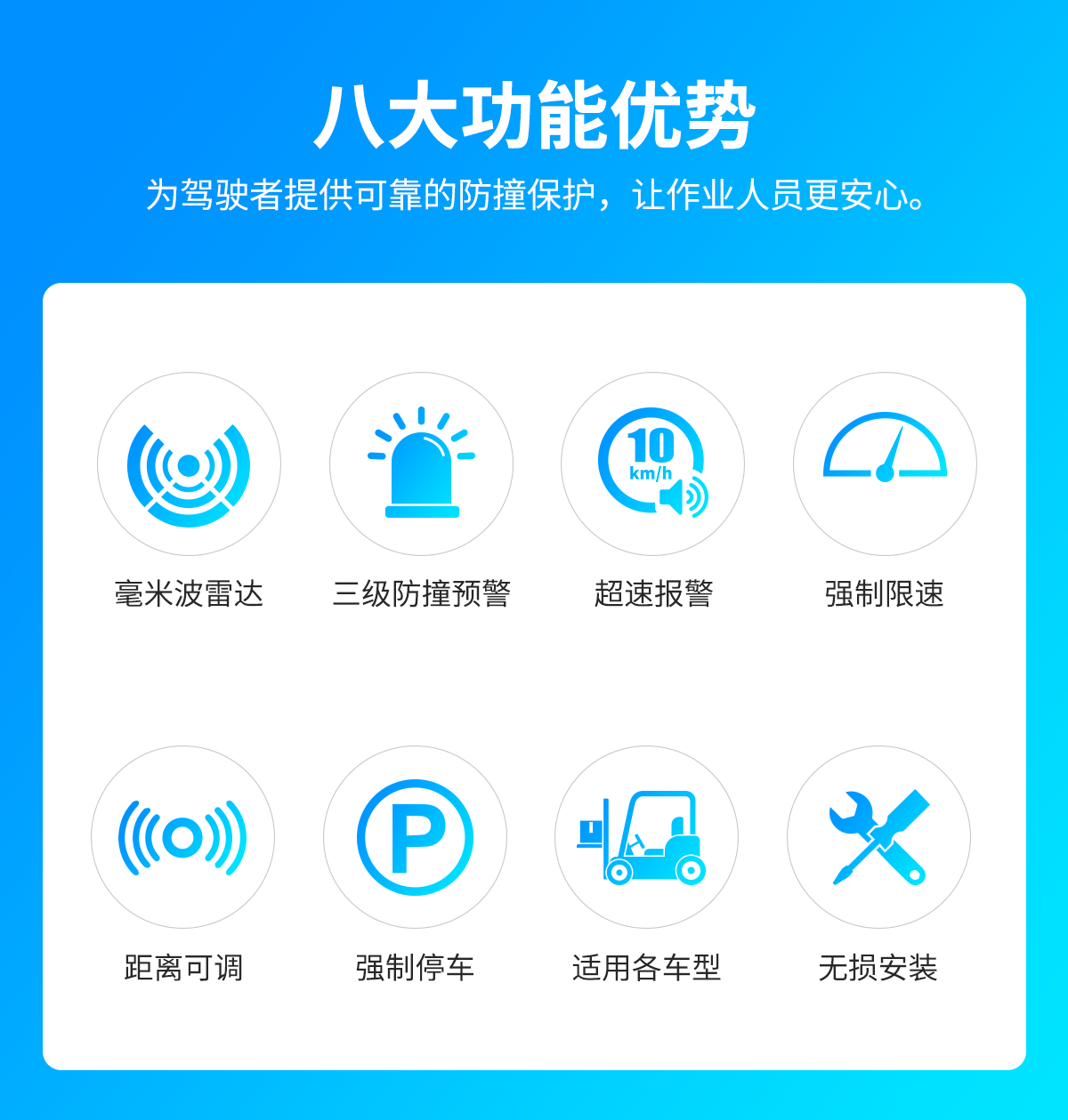 叉車毫米波雷達防撞系統(tǒng)